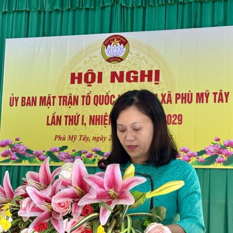 Hội nghị lần thứ I Ủy ban MTTQVN xã Phù Mỹ Tây, nhiệm kỳ 2024 – 2029