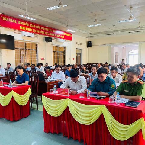 Đảng ủy xã Phù Mỹ Tây tổ chức Hội nghị sơ kết tình hình thực hiện nhiệm vụ 9 tháng đầu năm