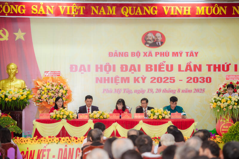 Đại hội Đảng bộ xã Phù Mỹ Tây lần thứ I, nhiệm kỳ 2025 - 2030
